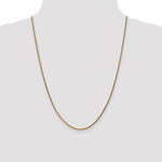 14k 2.1mm D/C Spiga Chain