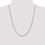 14k 2.1mm D/C Spiga Chain