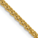 14k 2.1mm D/C Spiga Chain