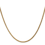 14k 2.1mm D/C Spiga Chain