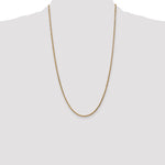 14k 2.1mm D/C Spiga Chain