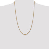 14k 2.1mm D/C Spiga Chain