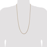 14k 2.1mm D/C Spiga Chain