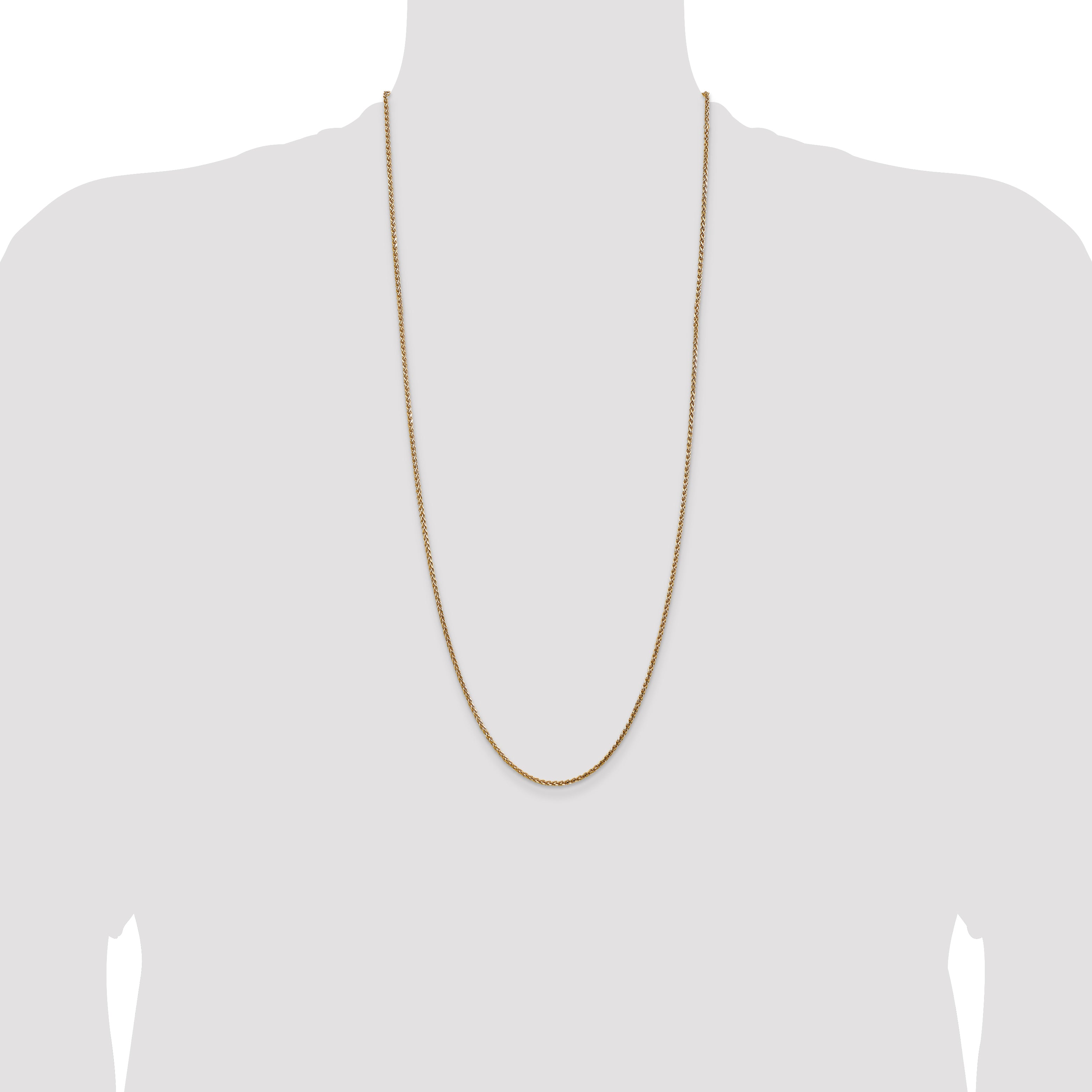 14k 2.1mm D/C Spiga Chain