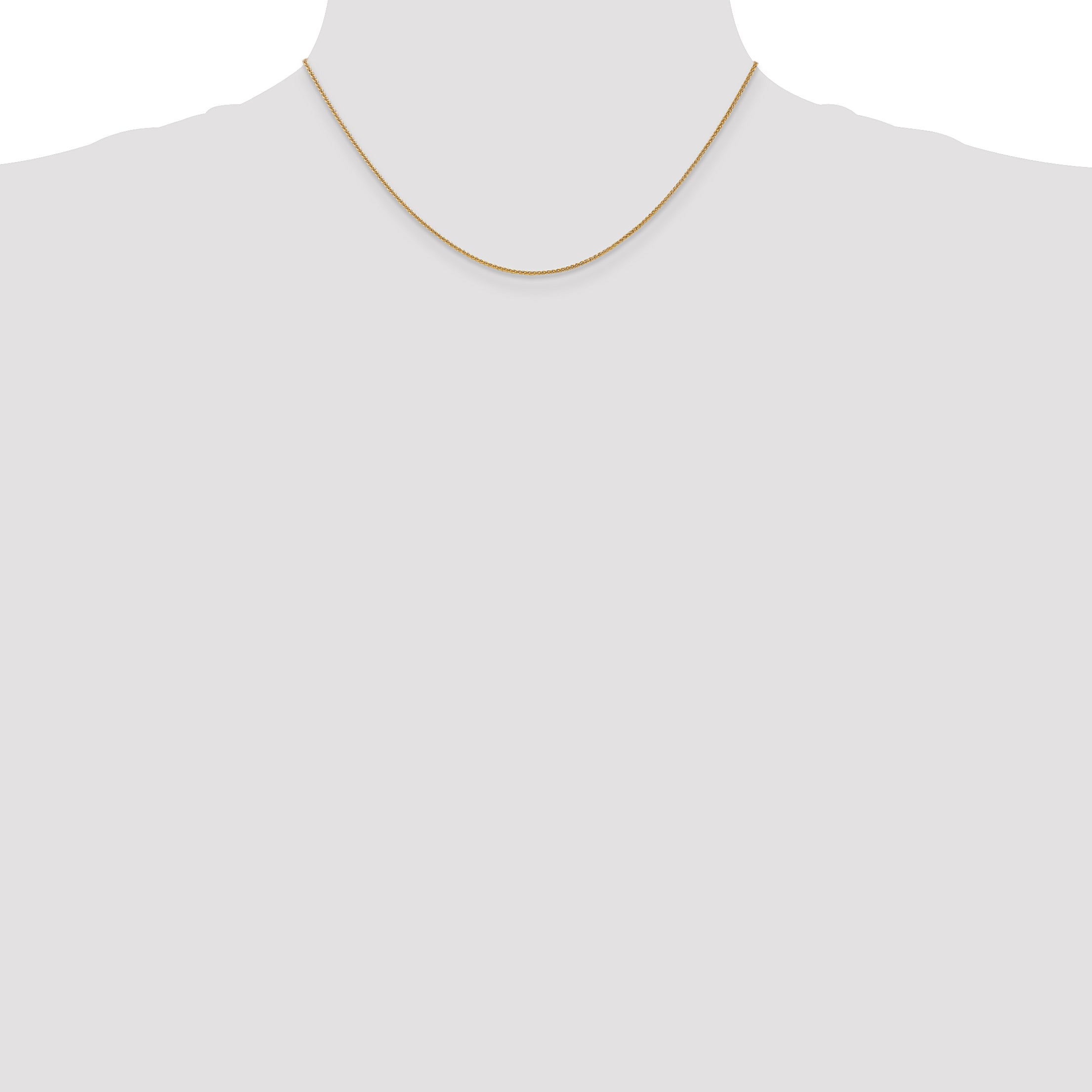 14k 1.05mm Spiga with Lobster Clasp Chain
