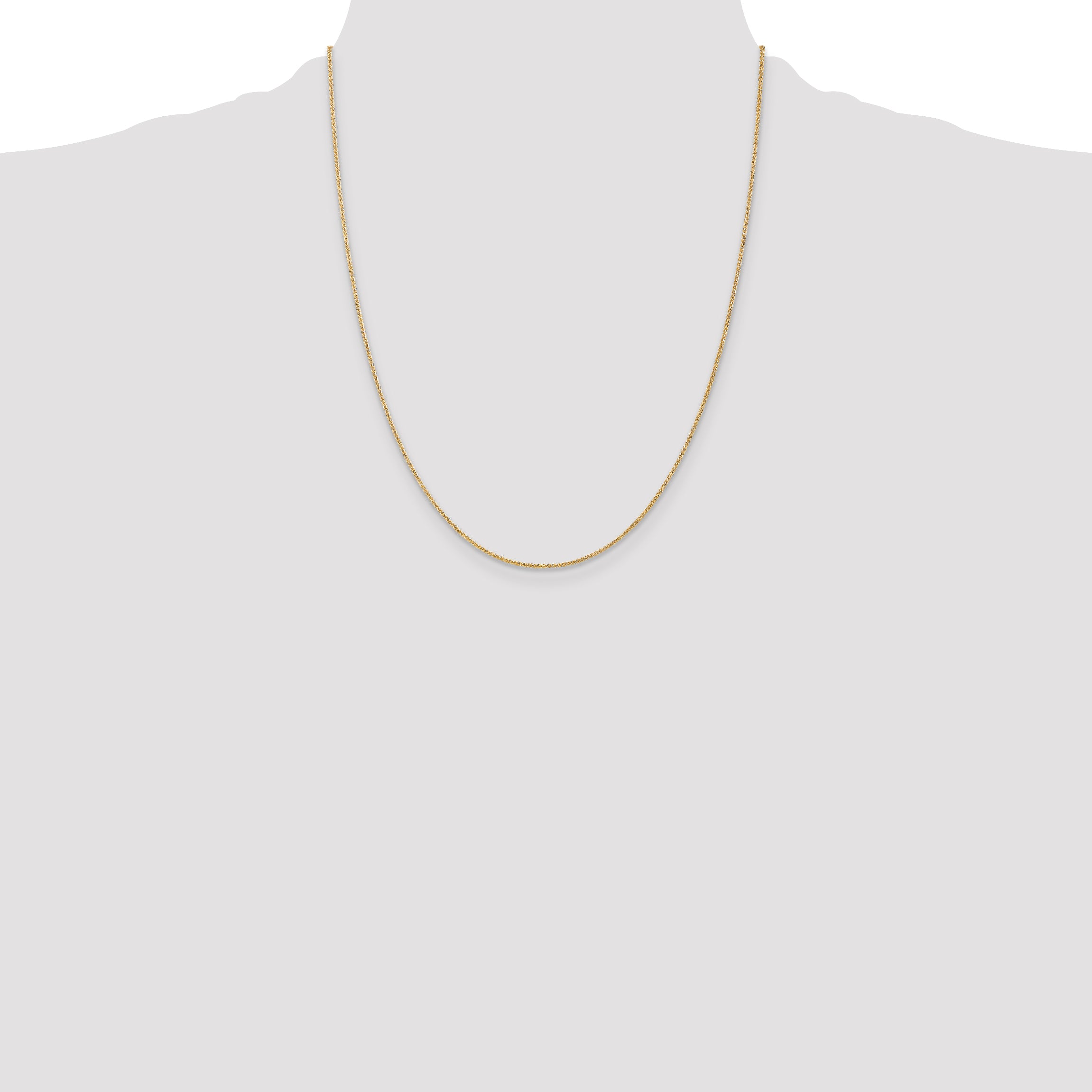 14k 1.05mm Spiga with Lobster Clasp Chain
