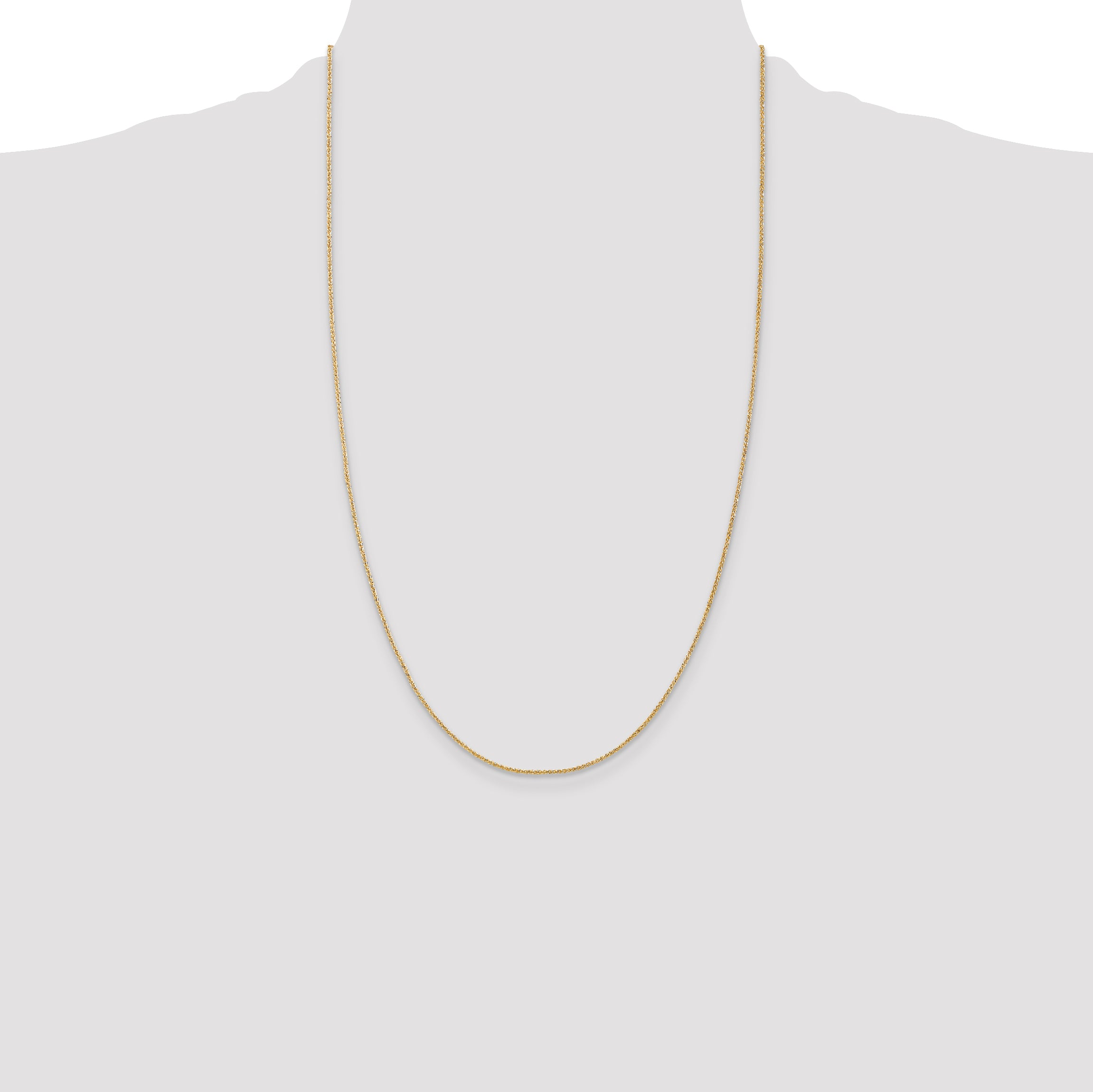 14k 1.05mm Spiga with Lobster Clasp Chain