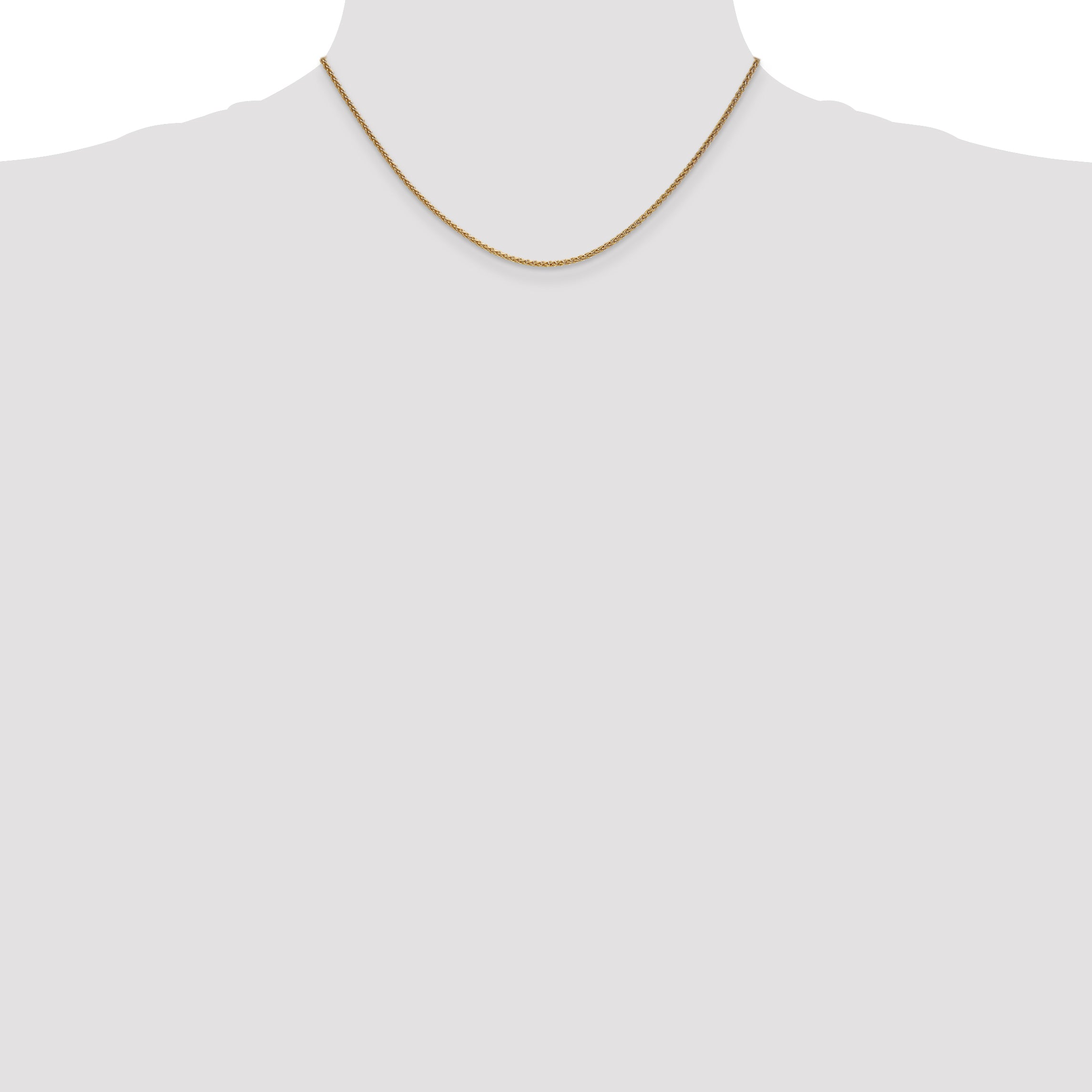 14k 1.7mm Spiga Chain