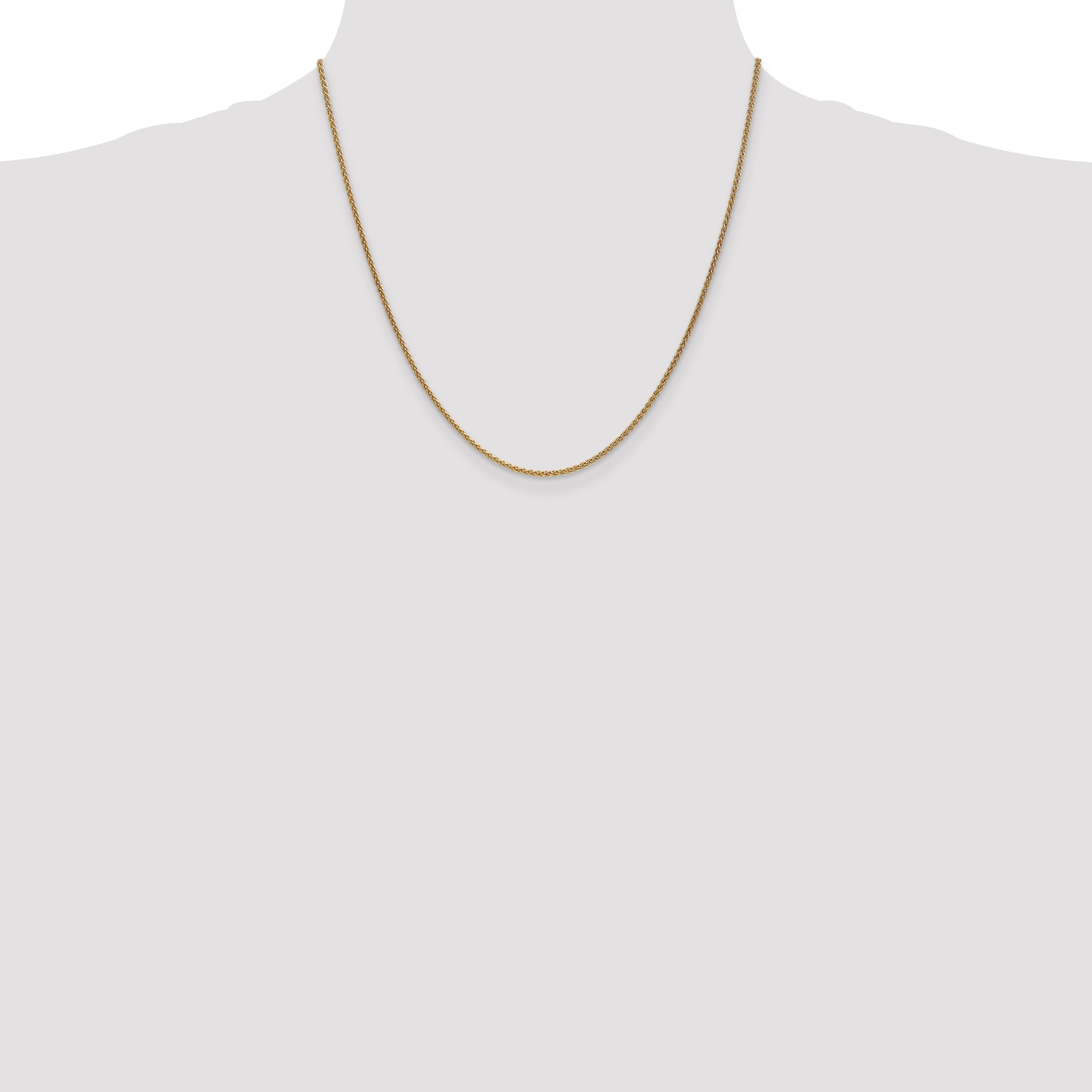 14k 1.7mm Spiga Chain