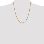 14k 1.7mm Spiga Chain