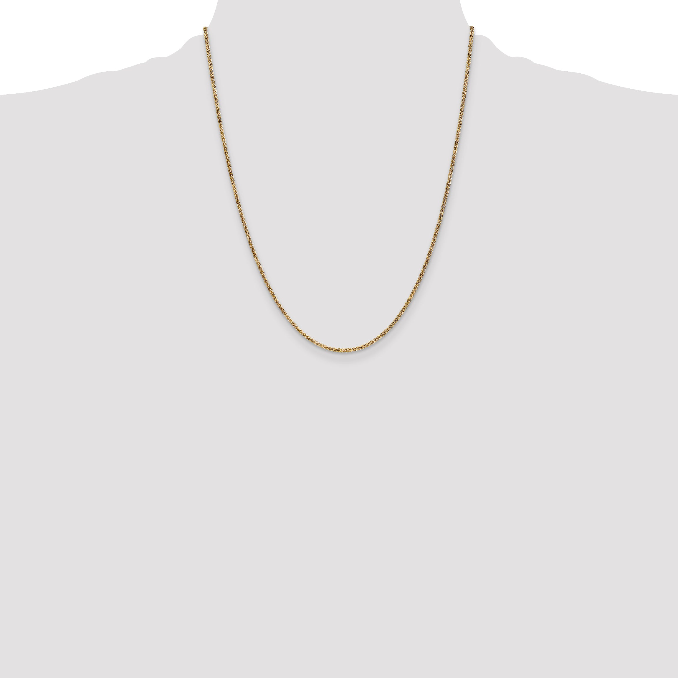 14k 1.7mm Spiga Chain