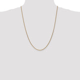 14k 1.7mm Spiga Chain