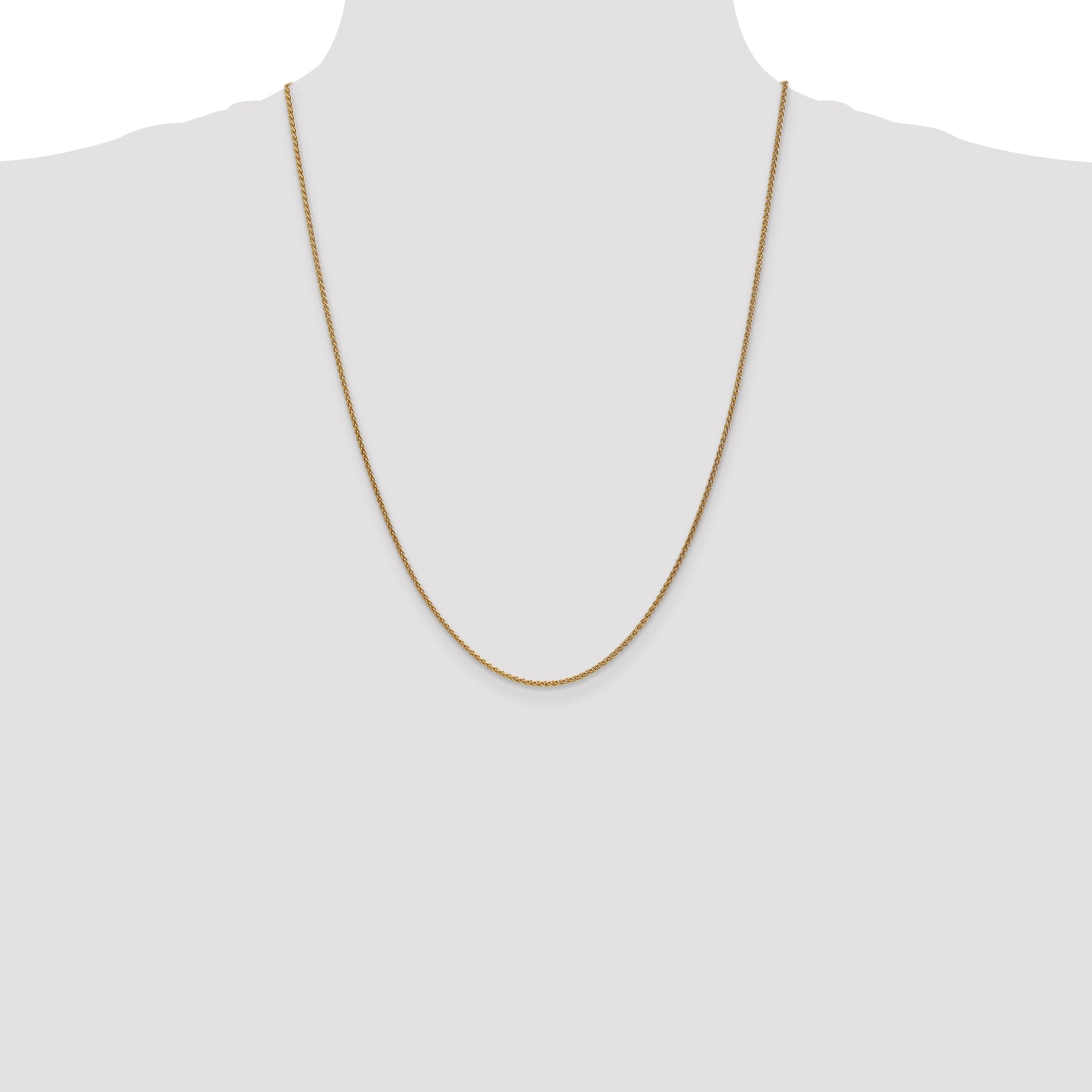 14k 1.7mm Spiga Chain