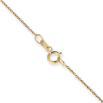 14k .75mm Round Open Link Cable Chain