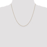 14k .75mm Round Open Link Cable Chain