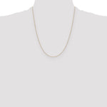 14k .75mm Round Open Link Cable Chain