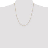 14k .75mm Round Open Link Cable Chain