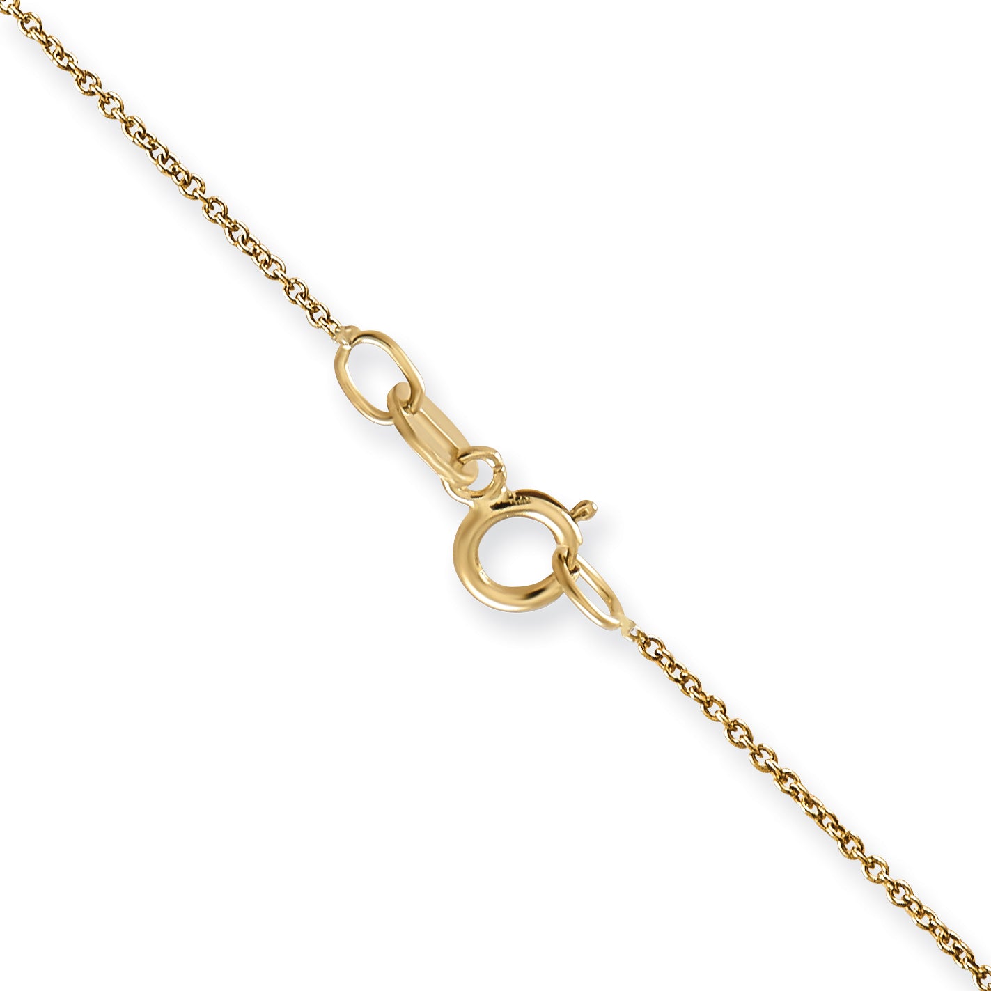 14k .75mm Round Open Link Cable Chain