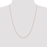 14k .75mm Round Open Link Cable Chain