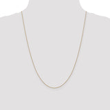 14k .75mm Round Open Link Cable Chain