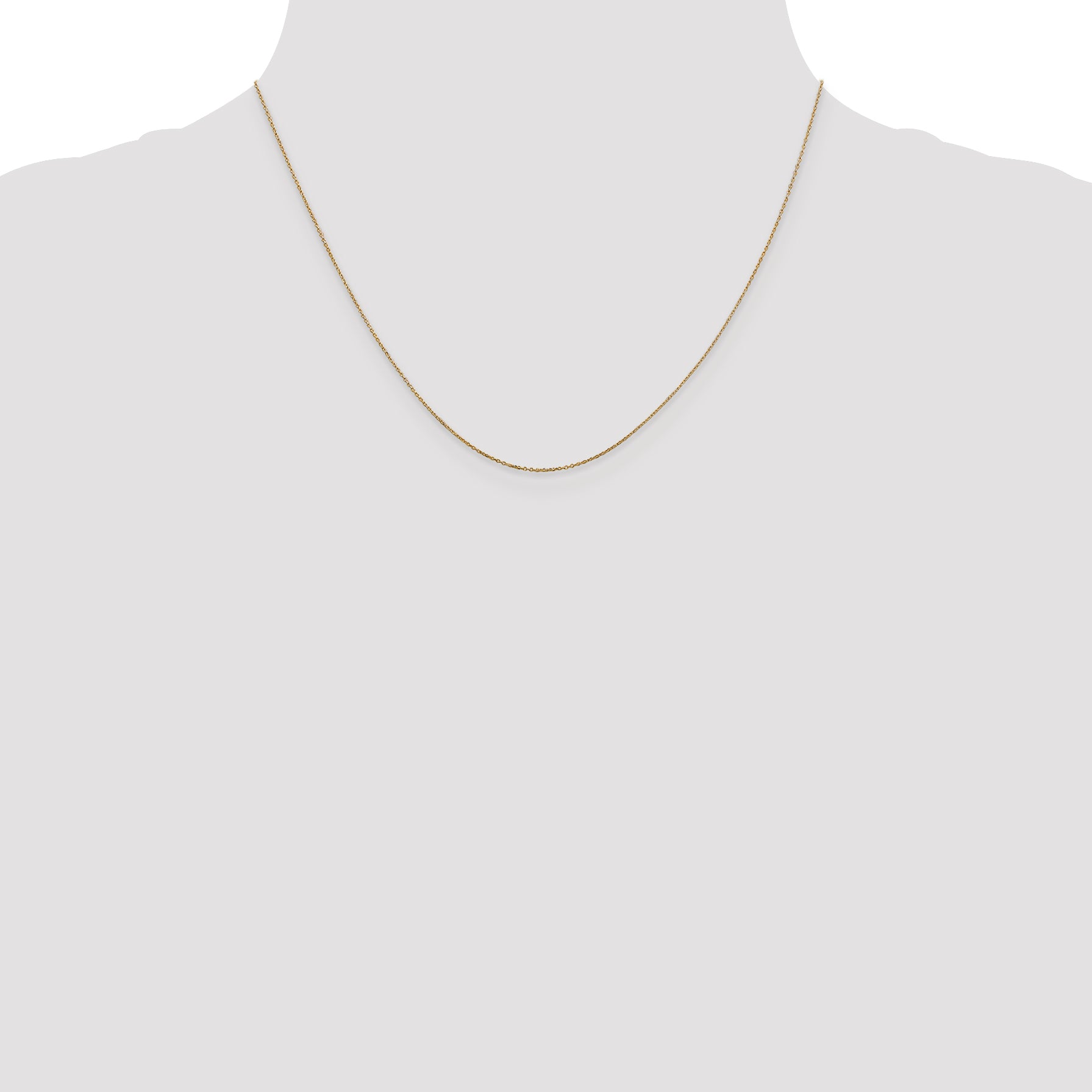 14k .6mm D/C Round Open Link Cable Chain