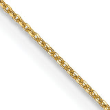 14k .6mm D/C Round Open Link Cable Chain