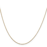 14k .6mm D/C Round Open Link Cable Chain
