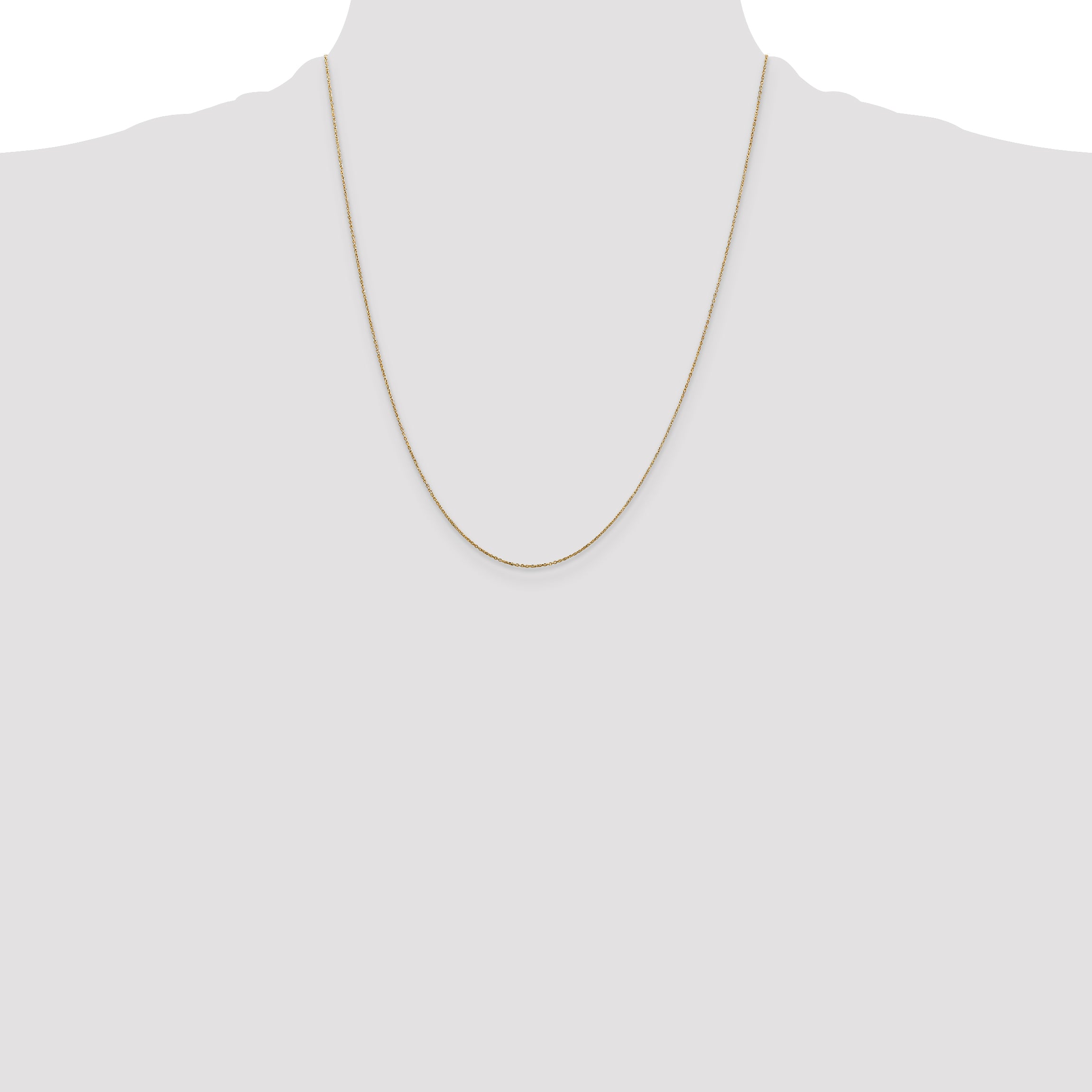 14k .6mm D/C Round Open Link Cable Chain