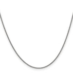 14k White Gold 1.4mm Round Open Link Cable Chain