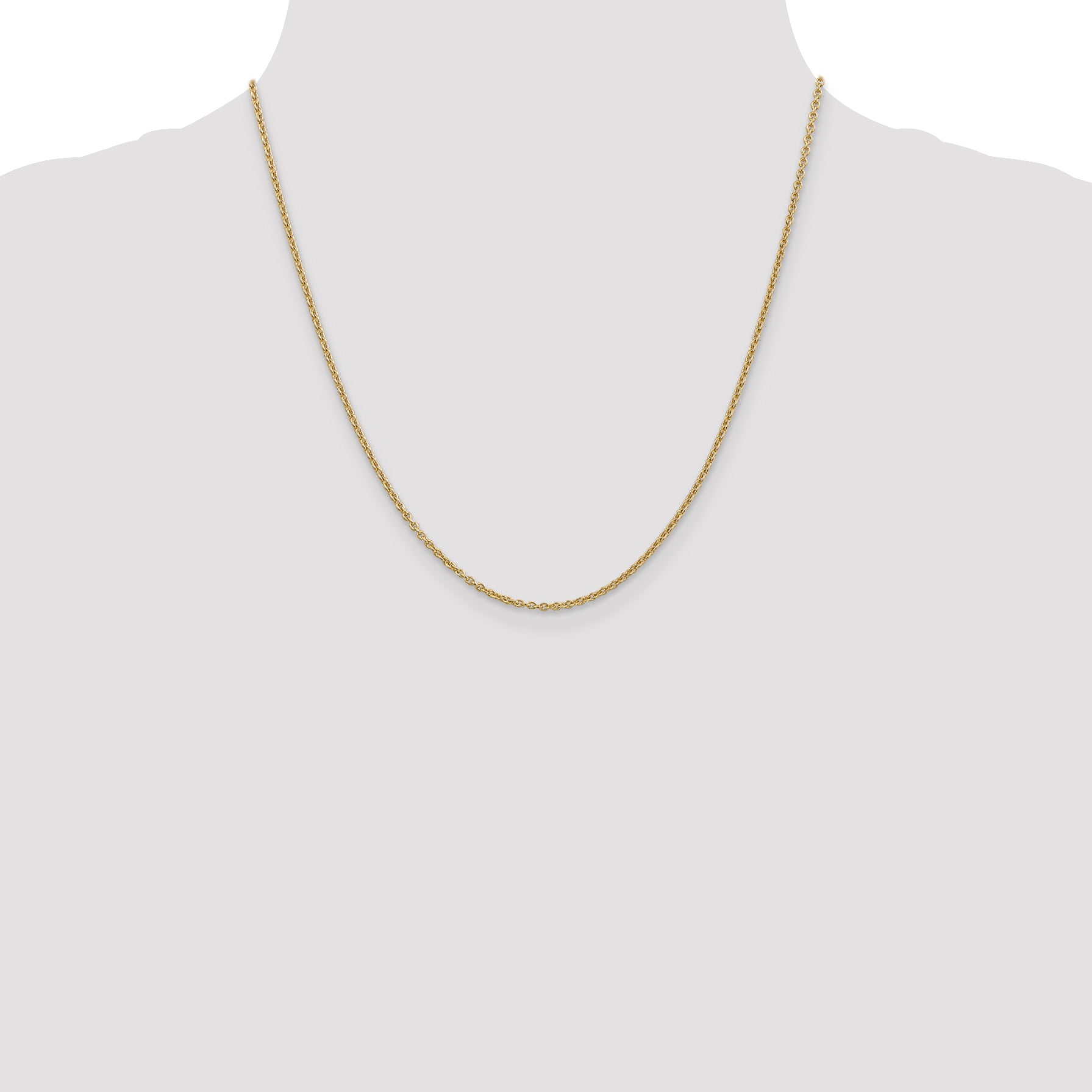 14k 1.8mm Forzantine Cable Chain