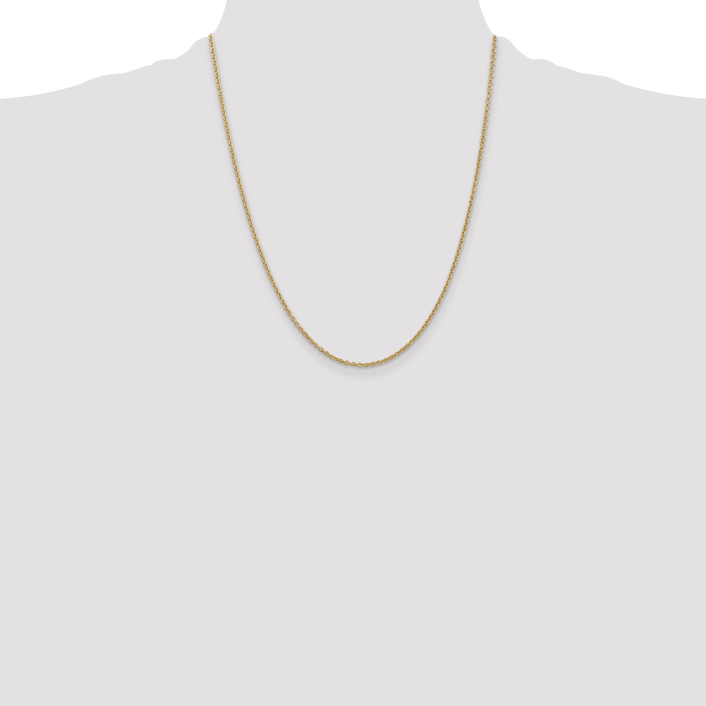 14k 1.8mm Forzantine Cable Chain