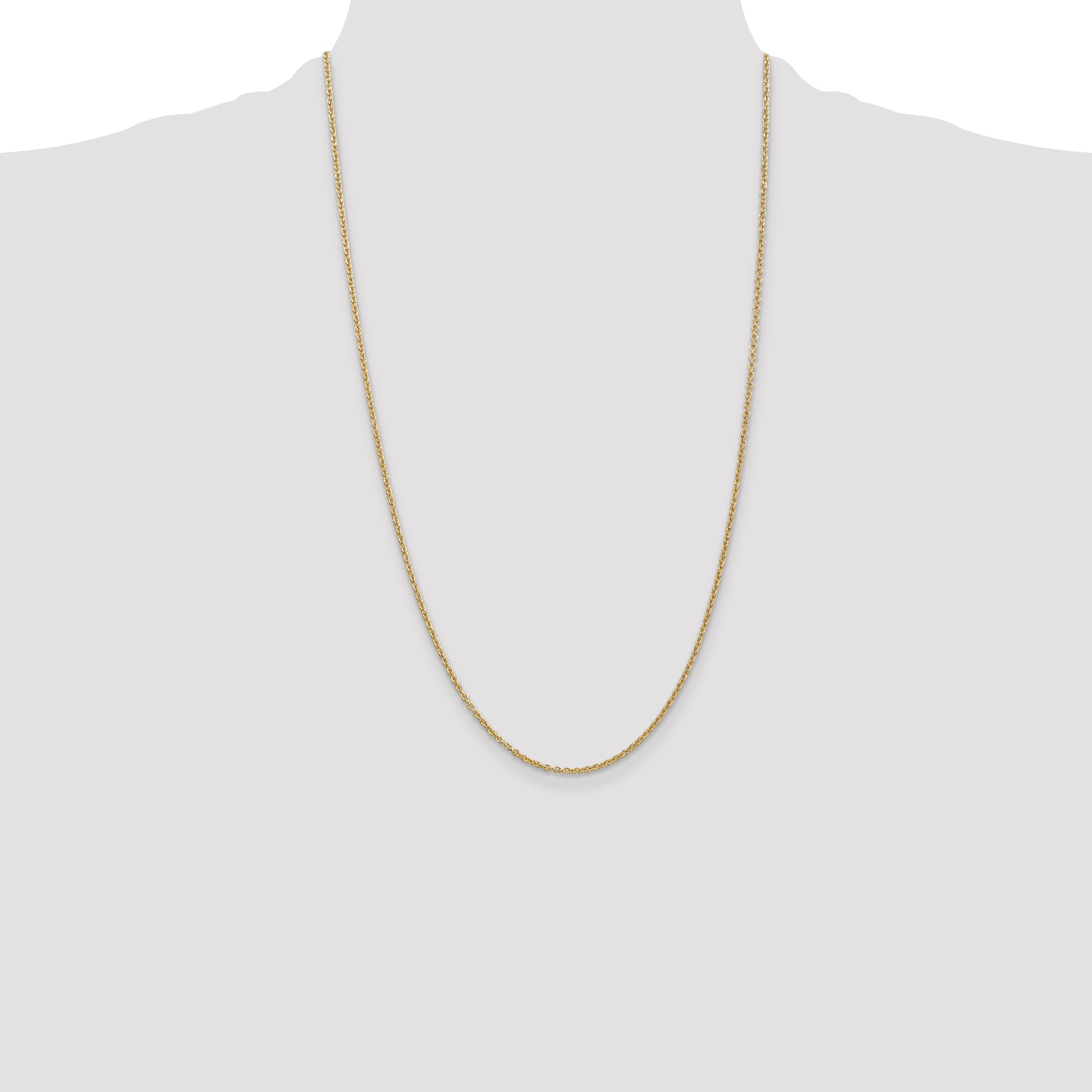 14k 1.8mm Forzantine Cable Chain