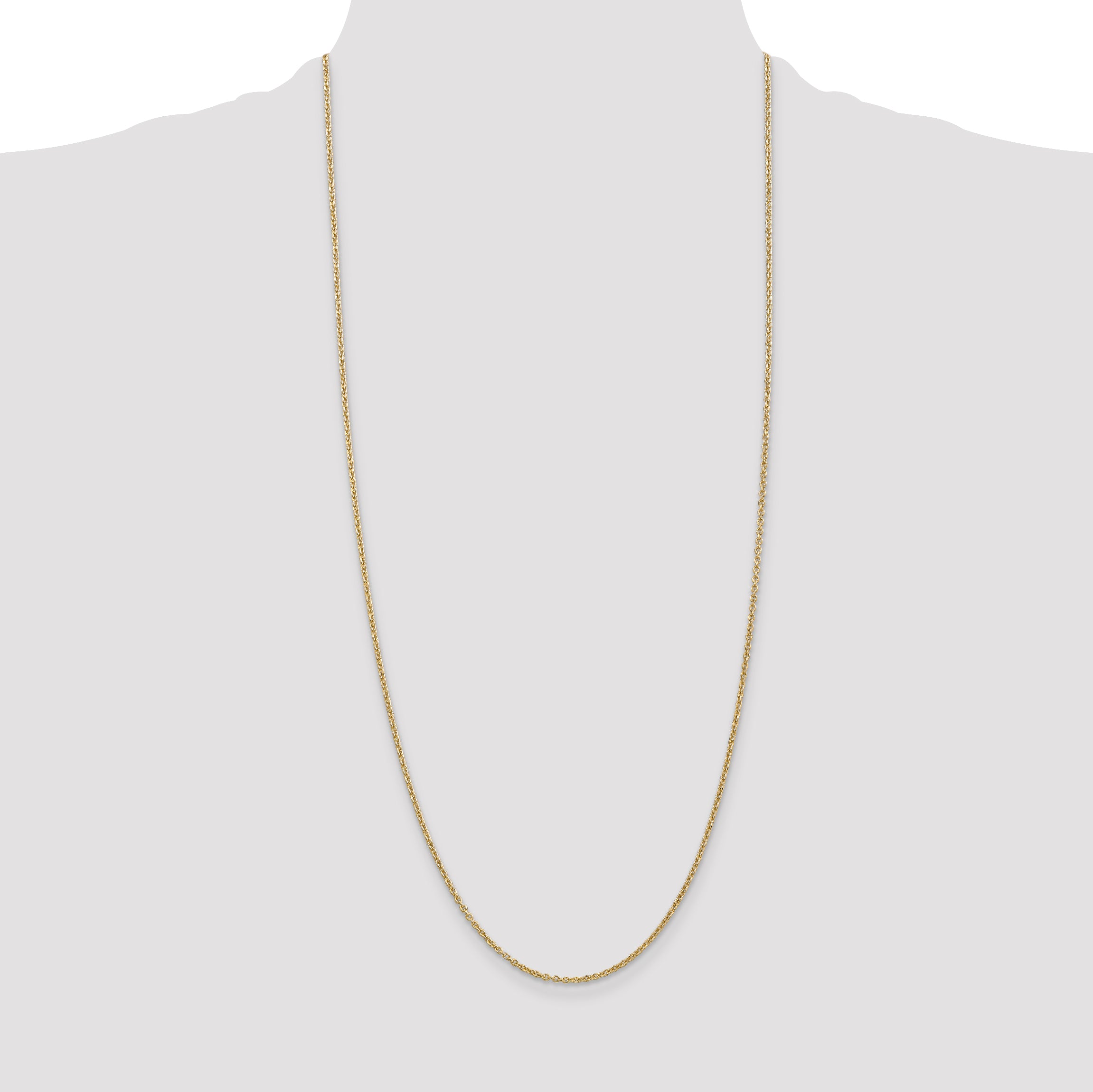 14k 1.8mm Forzantine Cable Chain