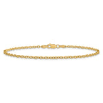 14k 2.2mm Forzantine Cable Chain Anklet