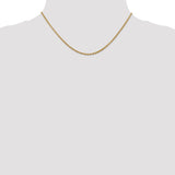 14k 2.2mm Forzantine Cable Chain