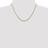 14k 2.2mm Forzantine Cable Chain