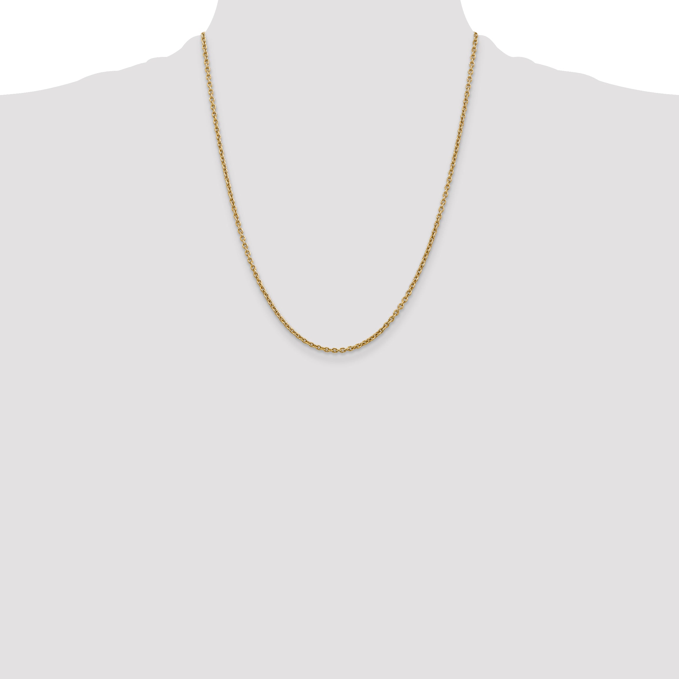 14k 2.2mm Forzantine Cable Chain