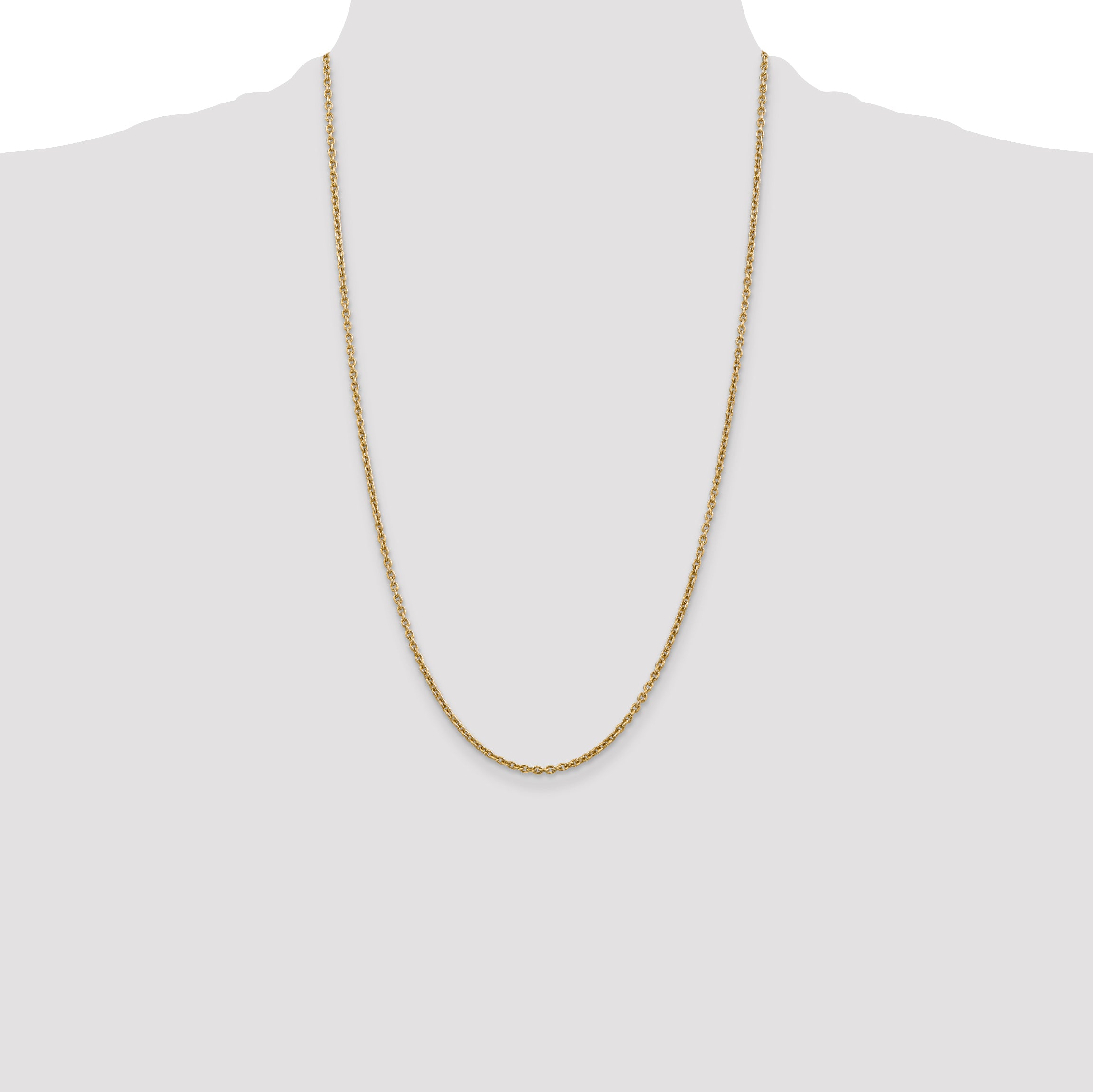 14k 2.2mm Forzantine Cable Chain