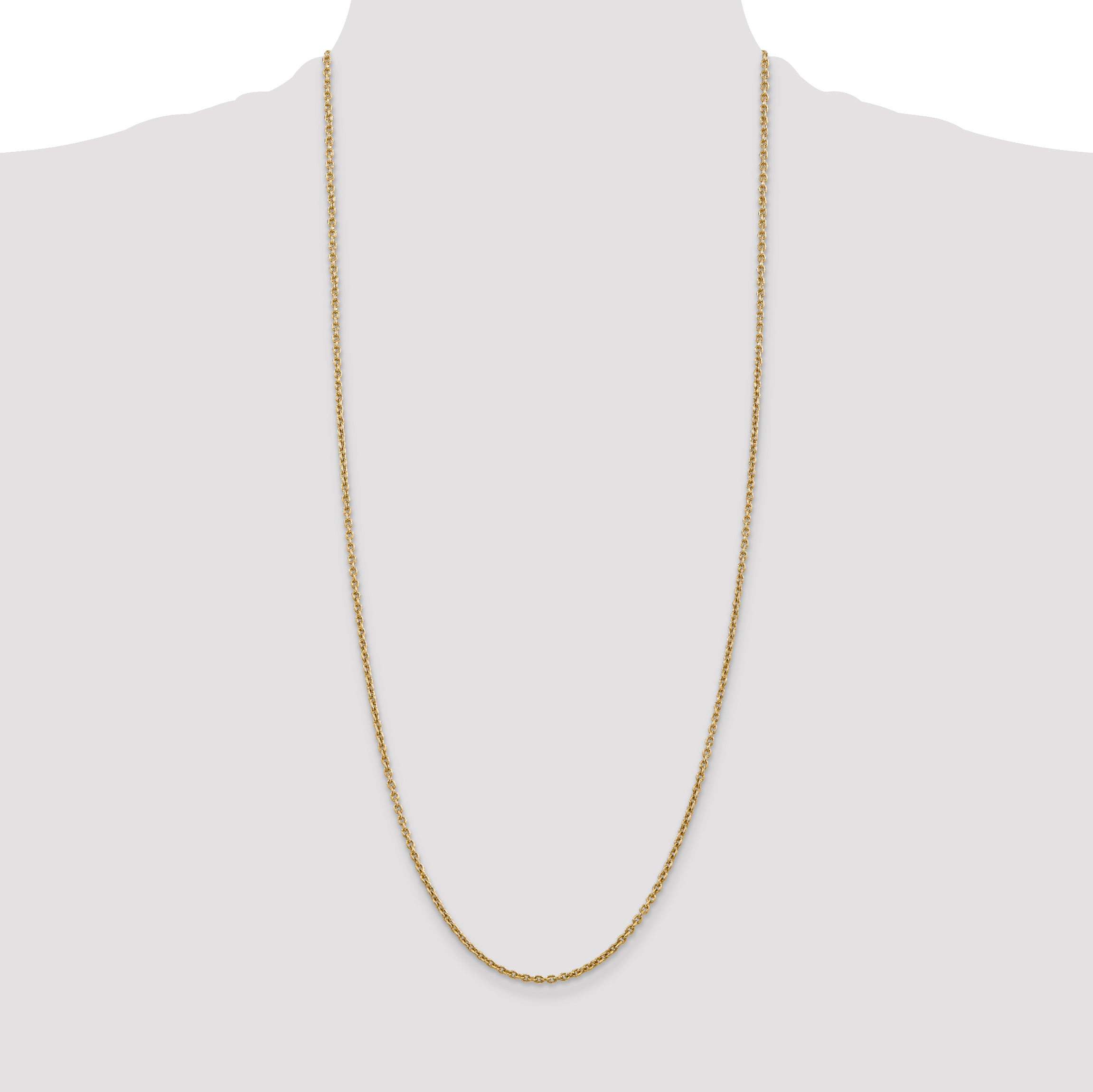 14k 2.2mm Forzantine Cable Chain
