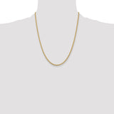 14k 2.5mm Spiga Chain