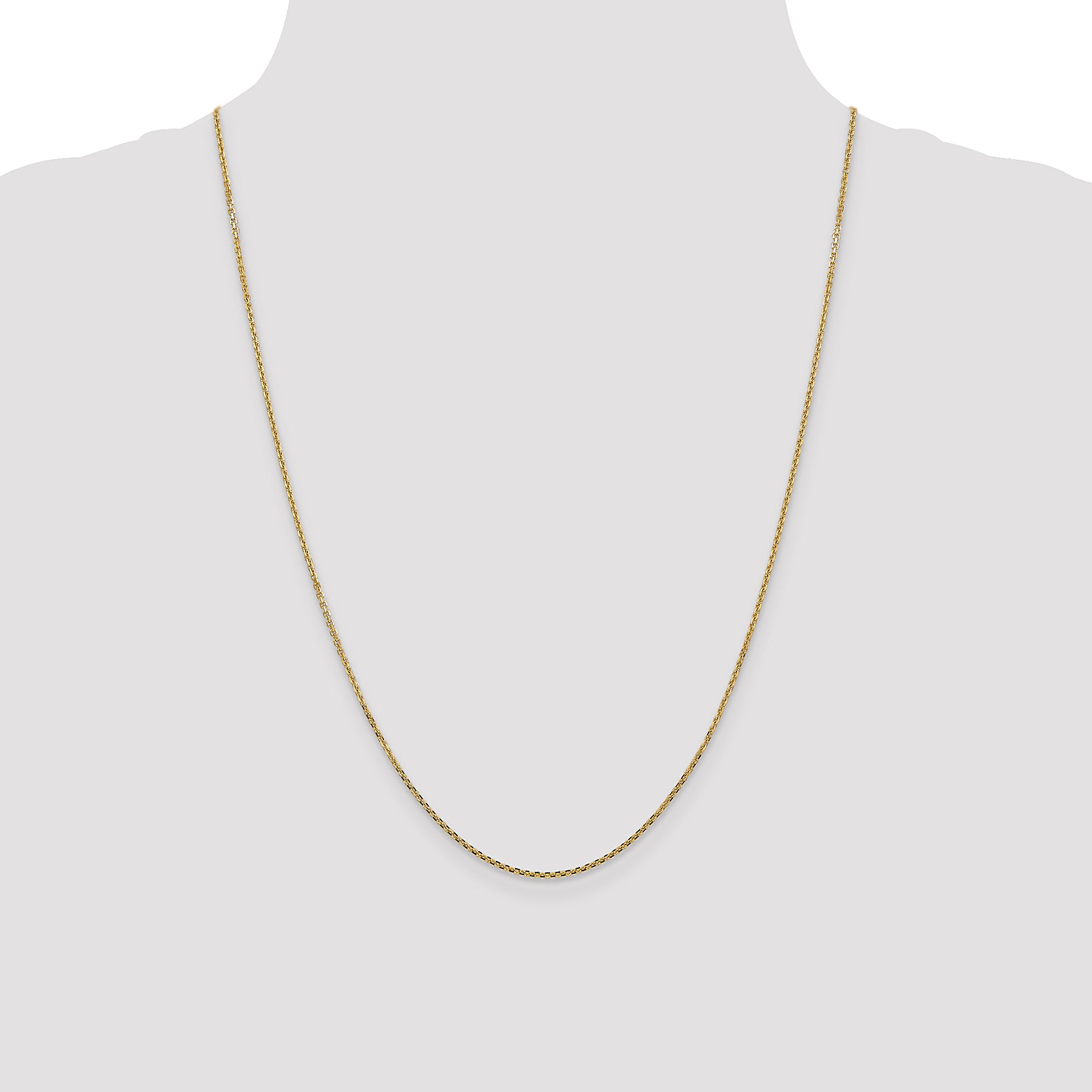 14k 1.45mm D/C Cable Chain