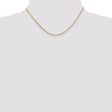 14k 1.65mm D/C Cable Chain