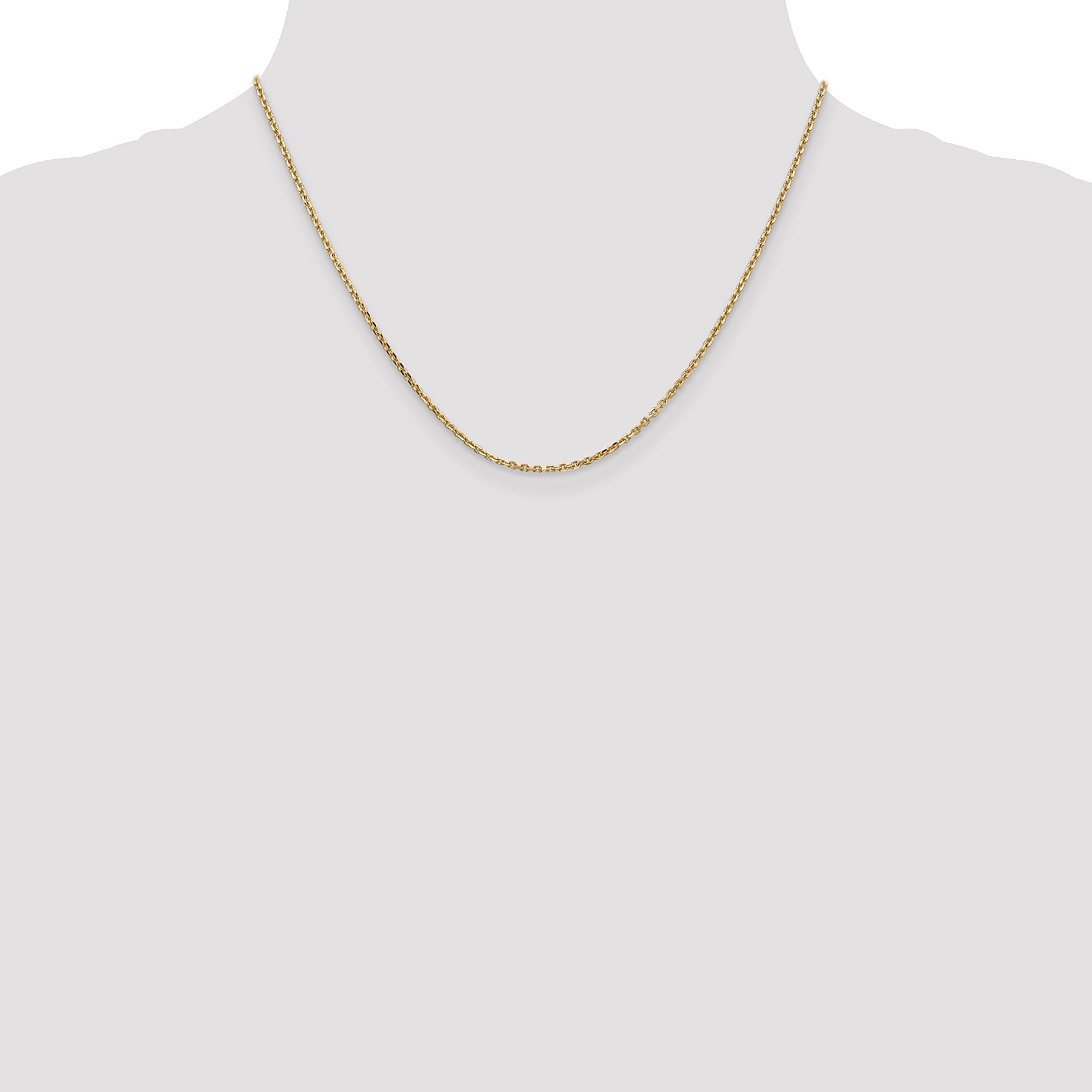 14k 1.65mm D/C Cable Chain
