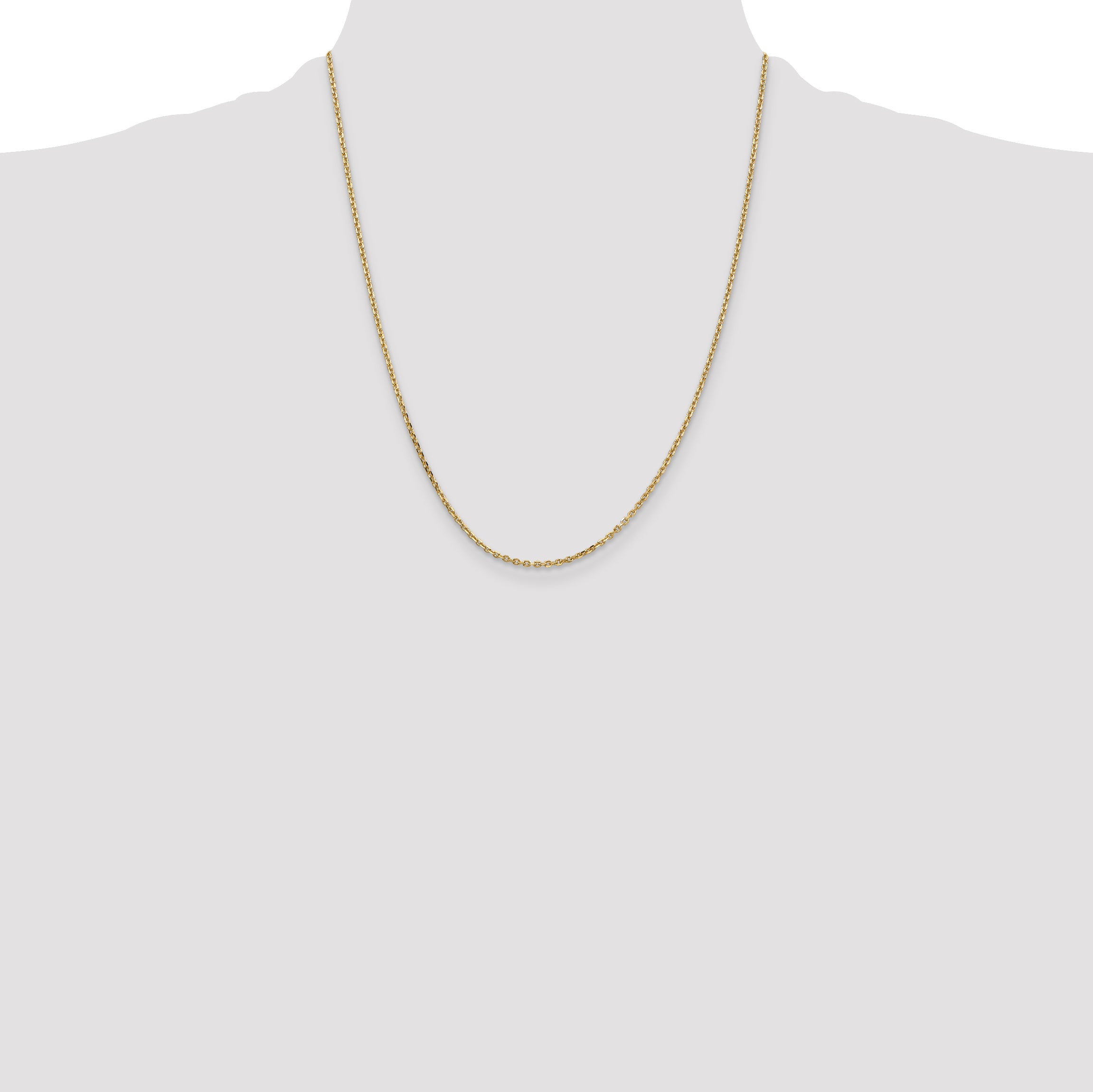14k 1.65mm D/C Cable Chain