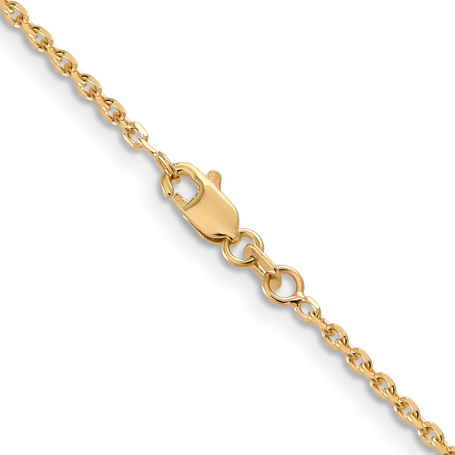 14k 1.65mm D/C Cable Chain