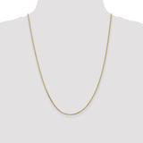 14k 1.65mm D/C Cable Chain