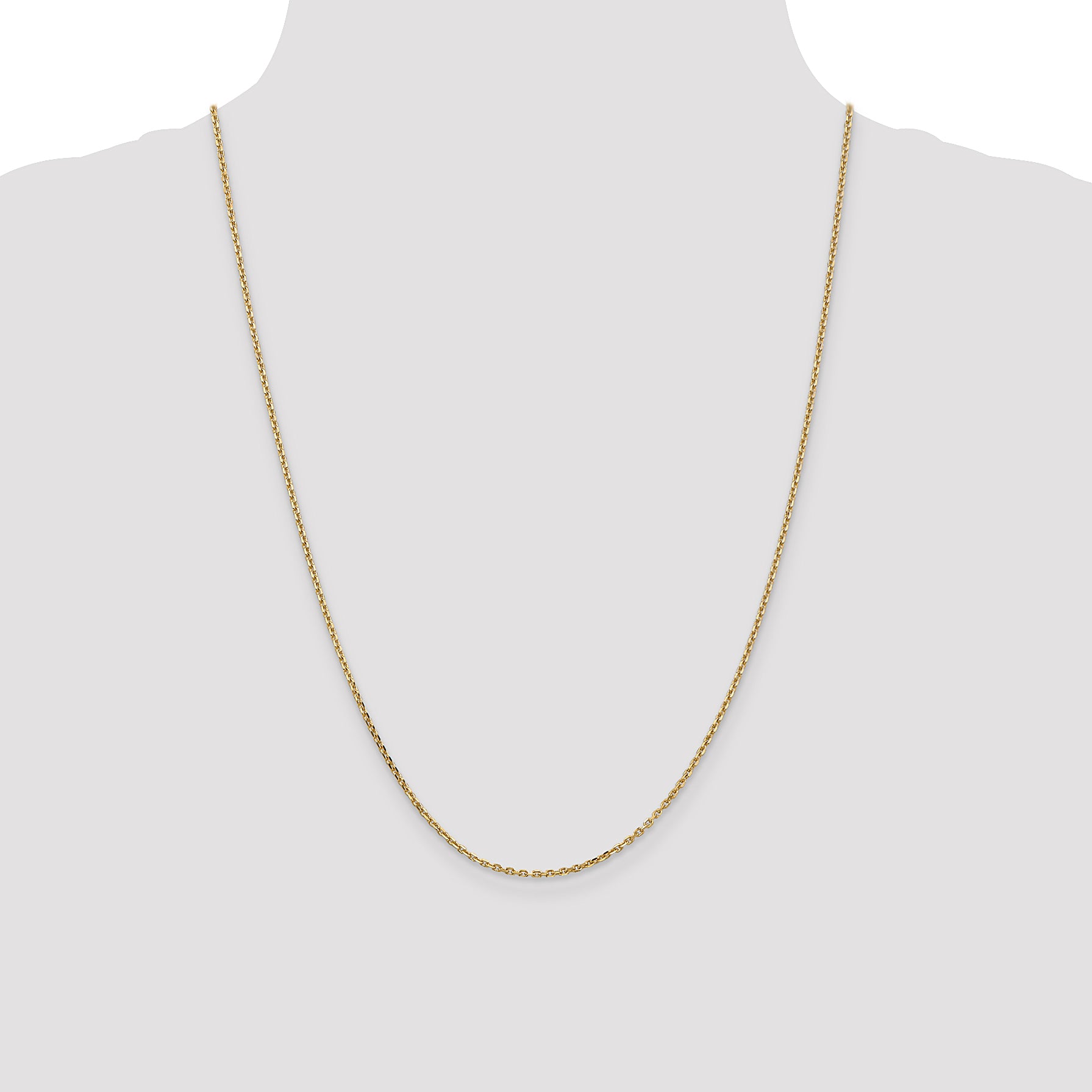 14k 1.65mm D/C Cable Chain