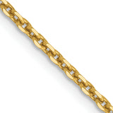 14k 1.65mm D/C Cable Chain