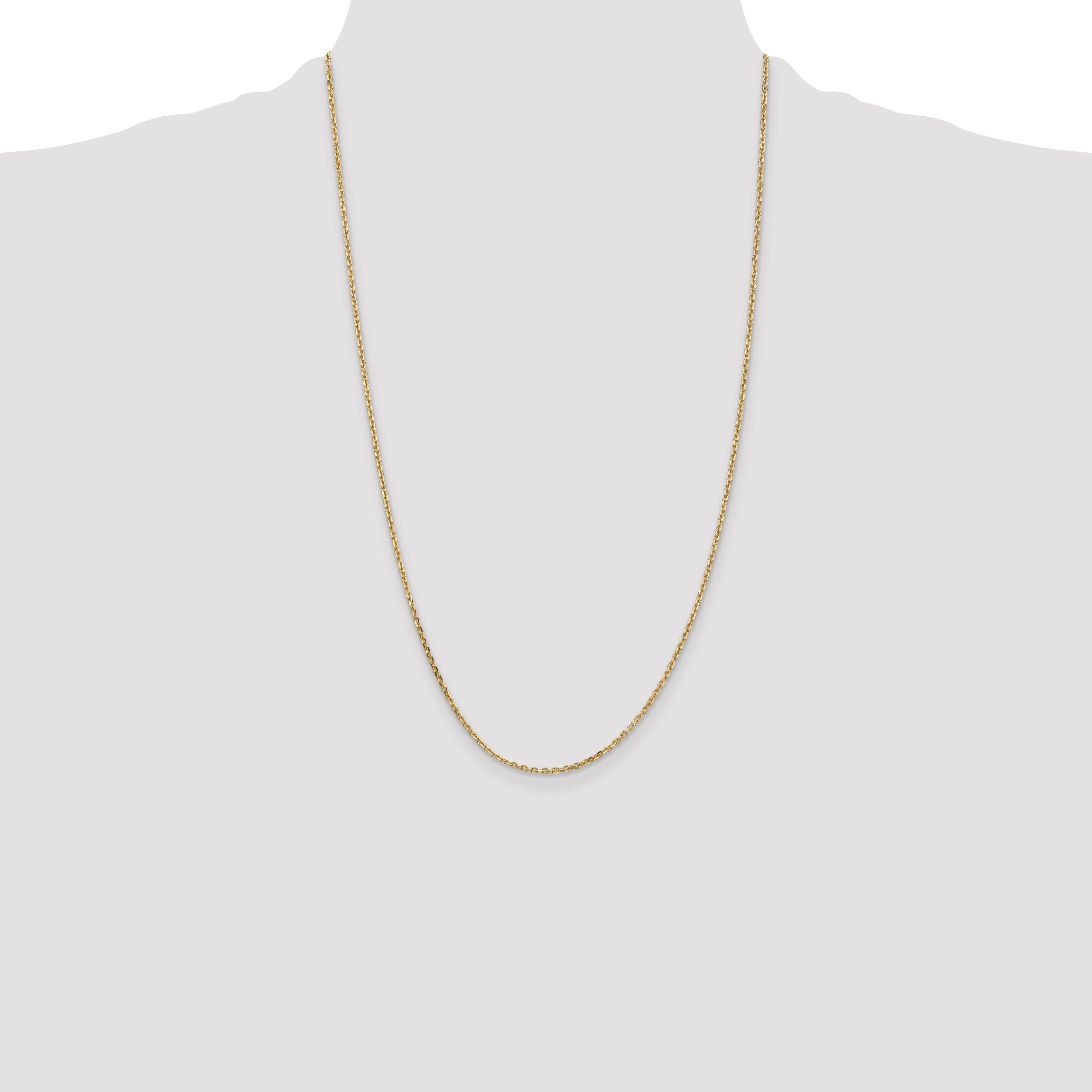 14k 1.65mm D/C Cable Chain