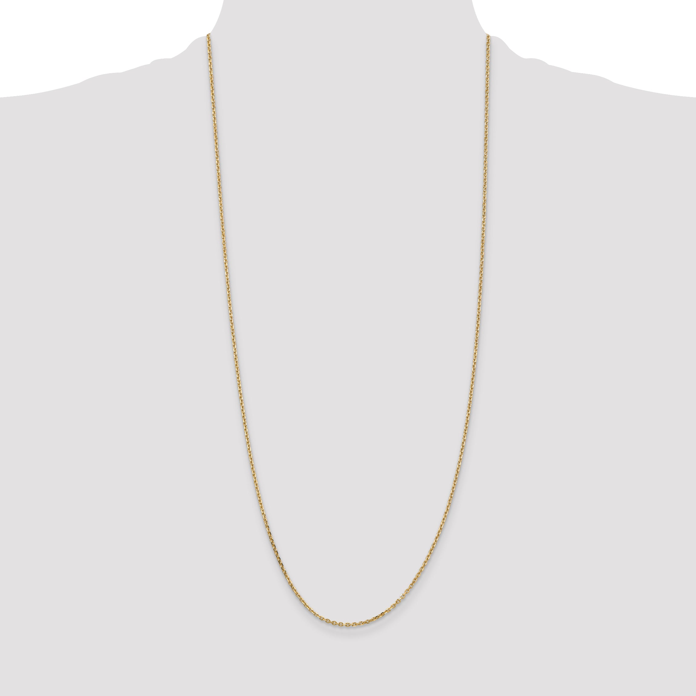 14k 1.65mm D/C Cable Chain